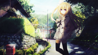 Girl long dress walking street - a long dress free wallpaper