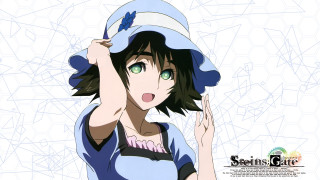 Blue dress hat blue bird - pattern free wallpaper