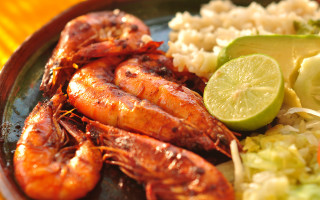 Shrimp plate food delicious gourmet - food photography free wallpaper