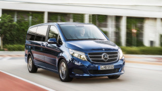 Blue mercedes benz tilt shift - private press free wallpaper for desktop