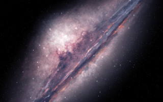 Large star bright center black - a. hardy free wallpaper