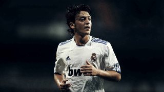 Man white uniform running soccer - a soccer ball free wallpaper