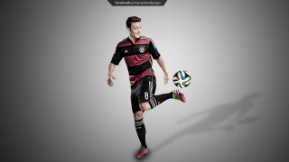 Soccer man kicking ball 3d - a shadow free wallpaper