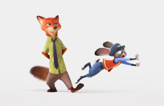 Fox business fox running cartoon - a cartoon style scene free wallpaper