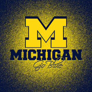 Michigan go blue black background - regionalism free wallpaper