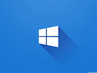 Blue background white window icon 2 - vector curve free wallpaper