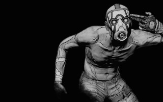 Man gasmask baseballbat glove ambientocclusion - a man in a gas mask holding free wallpaper