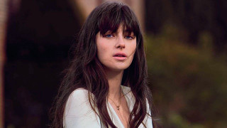 Woman longhair white shirt cellphone 2 - christen dalsgaard free wallpaper