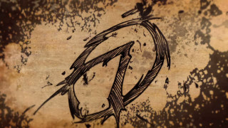 Grungy letter q bird back - dr. atl free wallpaper