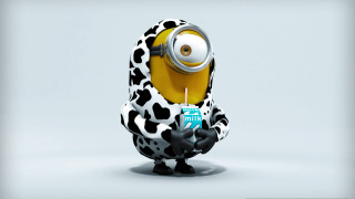 Minion birthday candle cake celebration - a minion free wallpaper