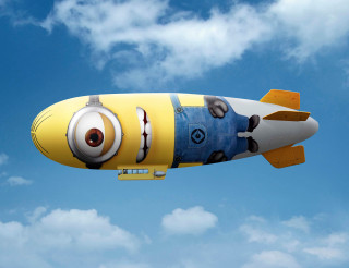 Yellow white toy airplane cartoon - ultra high definition free wallpaper