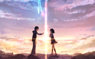Two people hill sky background - two person free wallpaper