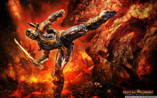 Man suit kick fire sword - eddie mendoza free wallpaper