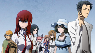 Anime characters group sky background - a sky background behind them free wallpaper