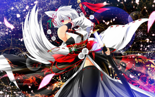 Woman long dress sword red - a long dress free wallpaper