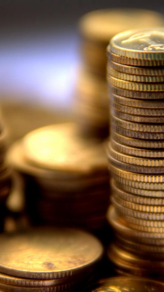 Gold coins pile table other - top of a table next free wallpaper