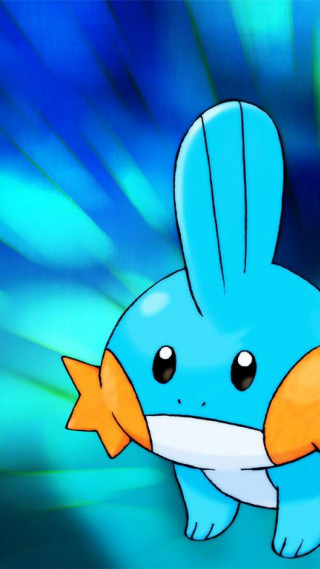 Blue fish white ribbon yellow - its back free wallpaper