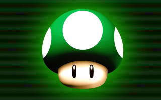 Mushroom green background white dots - a mushroom free wallpaper