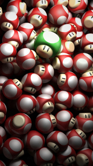Green ball white balls letters - a pile free wallpaper