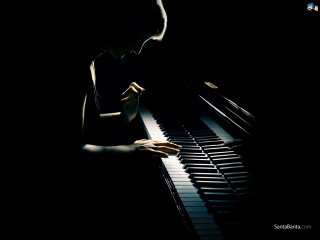 Man playing piano dark hands - celia fiennes free wallpaper