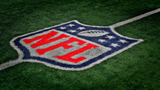 Football field closeup logo stars - art fitzpatrick free wallpaper
