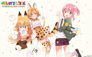 Anime girls pink hair cat - the other holding free wallpaper