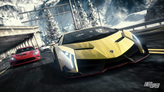 Two cars driving video game - covered free wallpaper