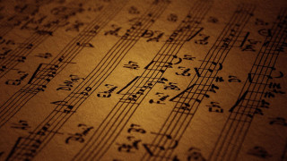 Sheet of music musical notes 4 - cinematic composition free wallpaper