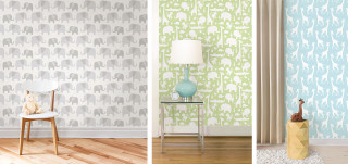 Elephant wallpaper giraffe lamp chair - elephant free wallpaper