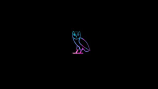 Neon owl black surface black - a black surface free wallpaper