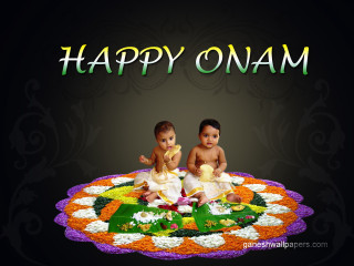 Two babies colorful flower mat - happy free wallpaper for desktop