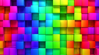 Colorful background cubes different sizes 2 - beeple free wallpaper