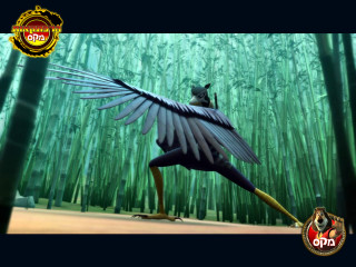 Bird long beak bamboo forest - a long beak free wallpaper