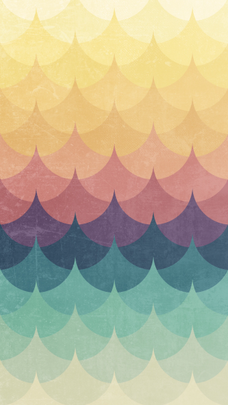 Colorful wave pattern grungy pastel - surreal design free wallpaper