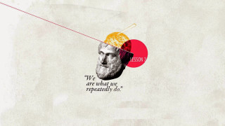 Bearded man with quote on - an illustration free wallpaper