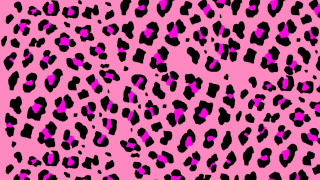 Pink black animal print pattern - pop art free wallpaper