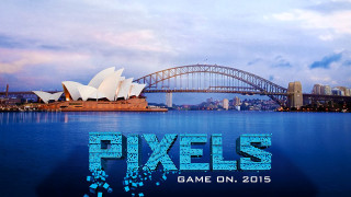 Bridge building water pixels background - it in front free wallpaper