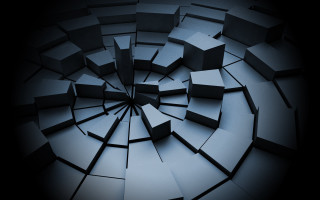Circular object black white backgrounds - octane renderer free wallpaper