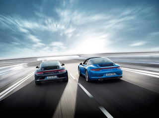 Blue sports cars highway sky - a blue sports car free wallpaper