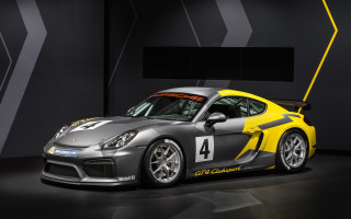 Silver yellow sports car display - a silver free wallpaper