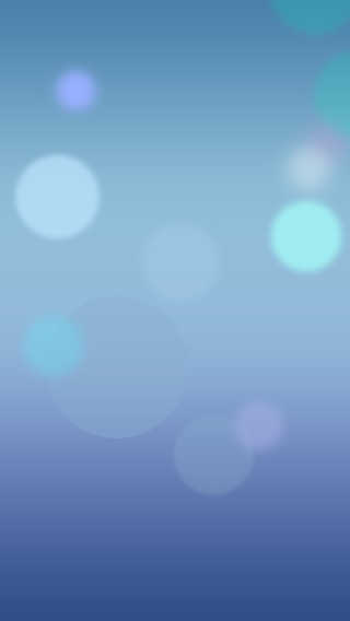 Blurry blue sky white circles - a minimalist painting free wallpaper
