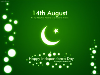 Green background crescent star independence - green free wallpaper