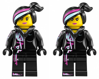 Lego figure pink blue hair - head free wallpaper