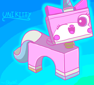 Pink unicorn object horn tail - its back free wallpaper