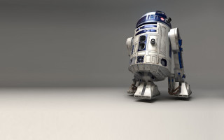 Robot standing air light head - a robot free wallpaper