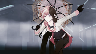 Woman holding umbrella rain arms - fanny mcian free wallpaper