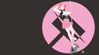 Pink hair woman pole minimalist - minimalist free wallpaper
