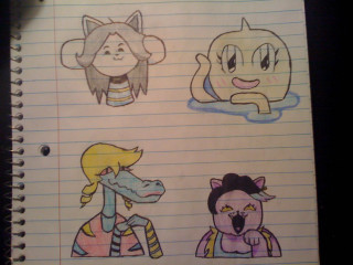 Notebook drawing girl art sketch - loony toon free wallpaper