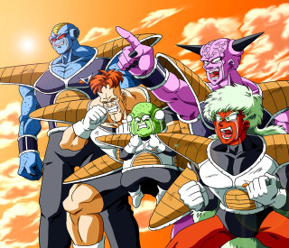 Cartoon characters sunset background pointing - a group of cartoon characters free wallpaper