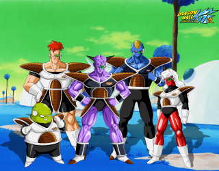 Cartoon characters green background blue 3 - a group of cartoon characters free wallpaper